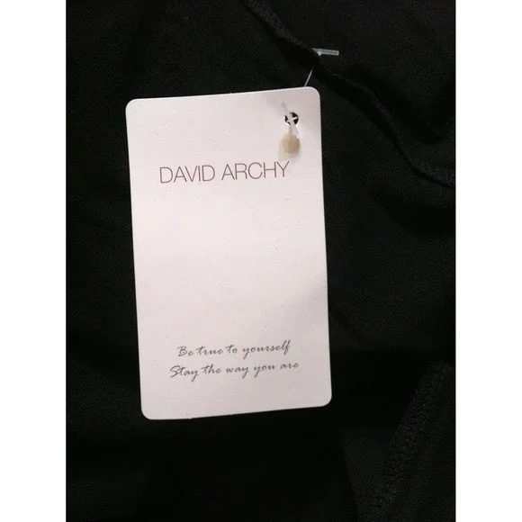 DAVID ARCHY MEN'S NEW BLACK 100%COTTON 2PC PAJAMA SET SIZE: L - Picture 16 of 16